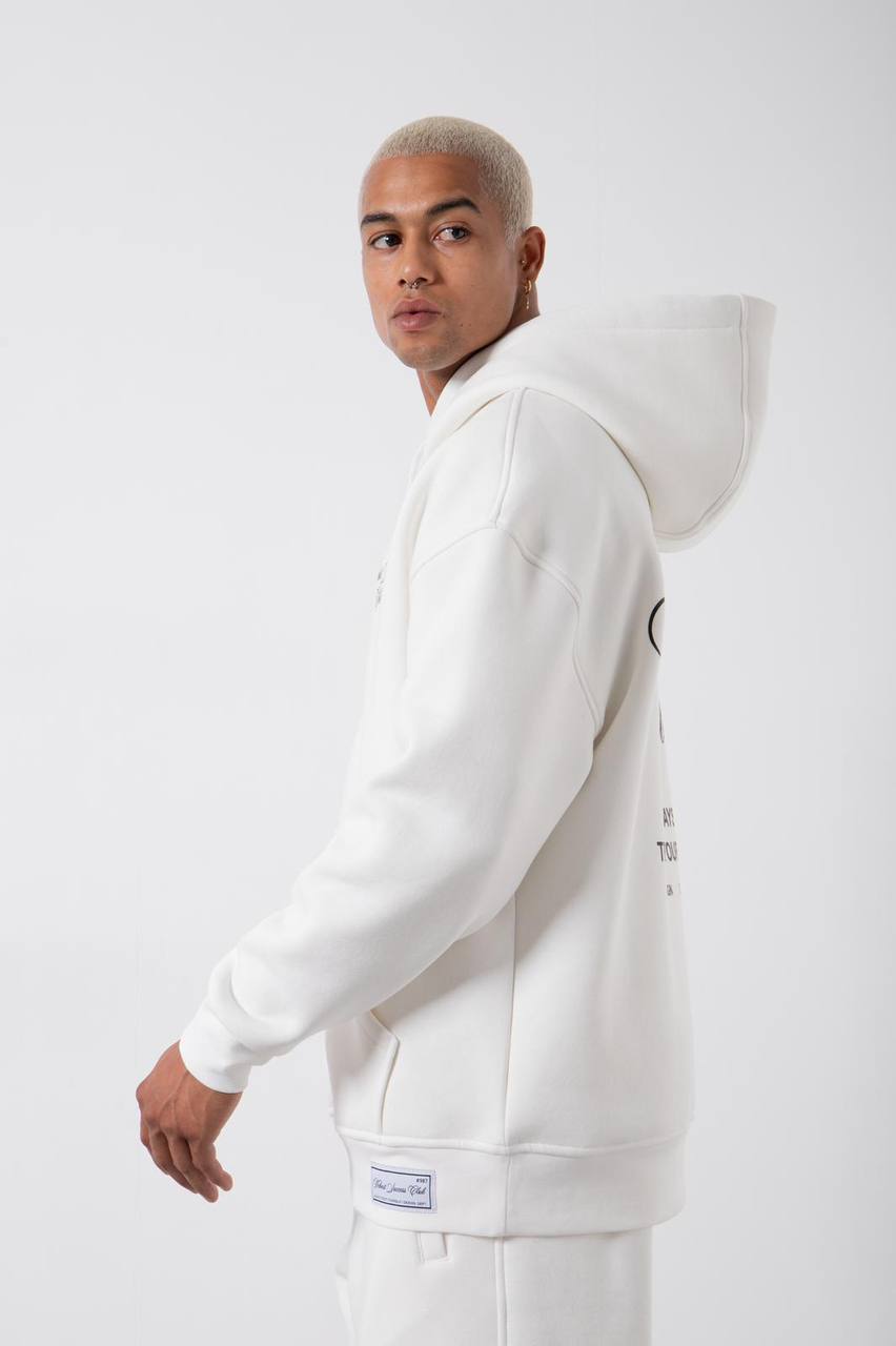 Λευκό hoodie με τύπωμα-Success Club (OVERSIZED)-m3383(3)