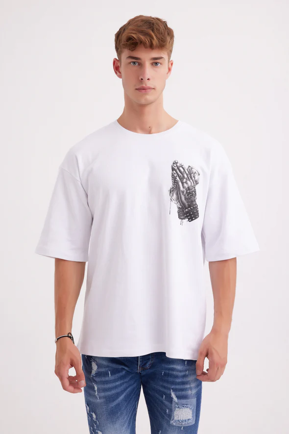 Λεύκη κοντομάνικη μπλούζα με τύπωμα-Winners(OVERSIZED)-028 (3)