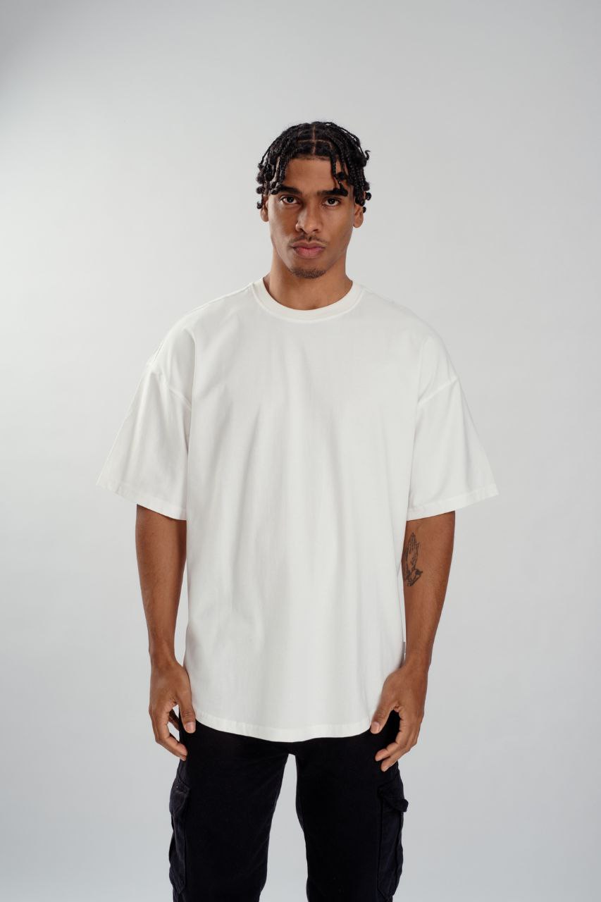 Λευκή κοντομάνικη μπλούζα(OVERSIZED)-Basic-respire-5623031 (2)
