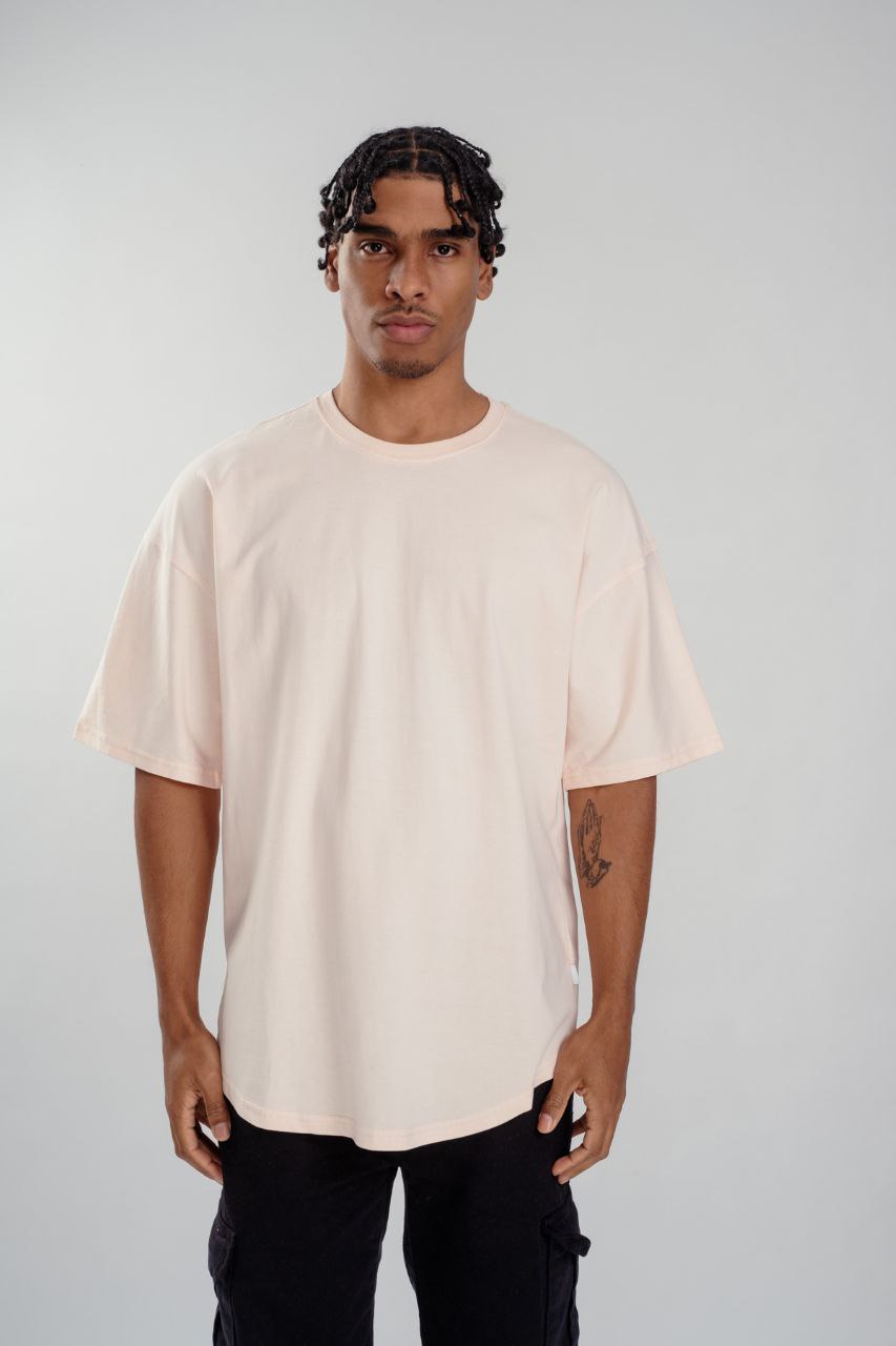 Ροζ κοντομάνικη μπλούζα(OVERSIZED)-Basic-respire-5623031 (2)