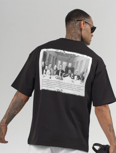 Ανδρική κοντομάνικη μπλούζα μαύρη - Mafia