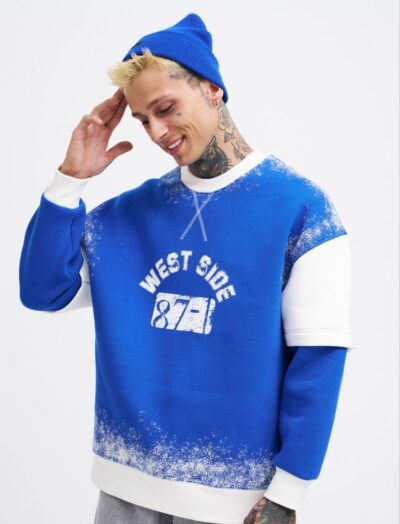 Ανδρικό φούτερ μπλε - West side 87