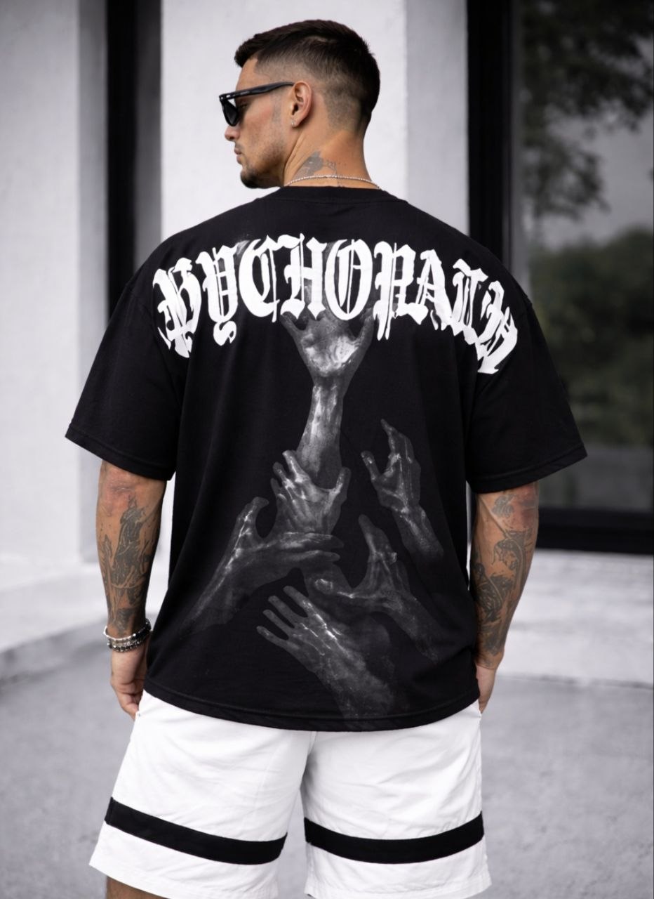 Ανδρικό Oversized T-Shirt “Invocation” Μαύρο