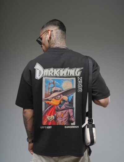 Ανδρικό Oversized T-shirt με Print “Darkwing Duck”