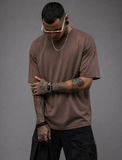 Ανδρικό T-Shirt Καφέ