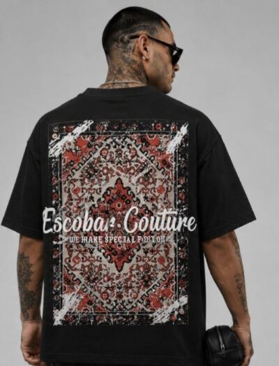Ανδρικό Oversized T-Shirt Escobar Couture με Oriental Carpet Print