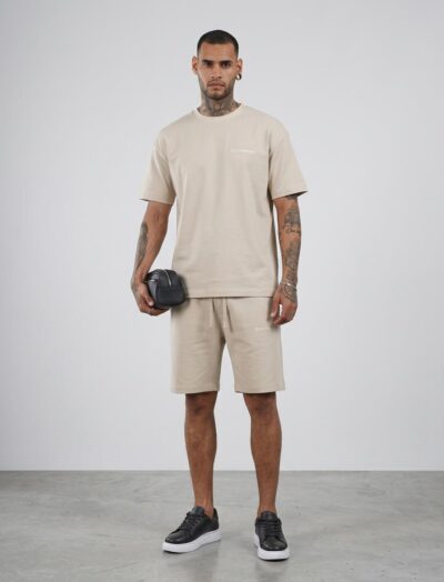 Ανδρικό Σετ T-Shirt & Βερμούδα Stay Fresh Beige