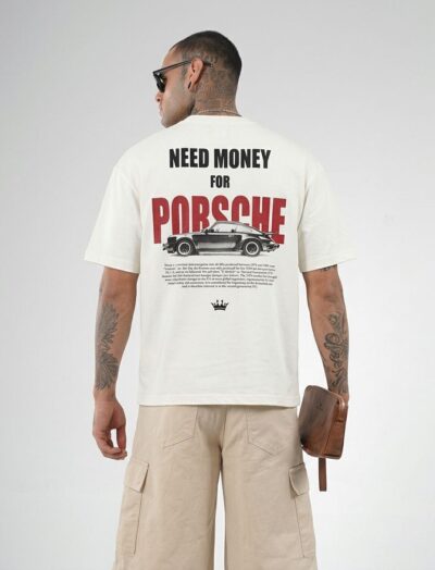 Ανδρικό Oversized T-Shirt  Porsche Λευκό