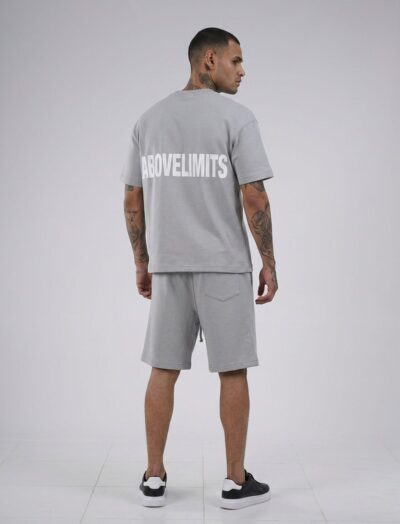 Ανδρικό Γκρι Σετ Oversized T-shirt & Βερμούδα ABOVELIMITS