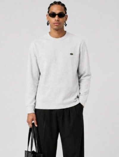 Ανδρικό Φούτερ Crewneck Minimal – Ανοιχτό Γκρι