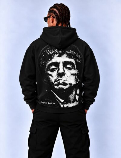 Ανδρικό Φούτερ με Κουκούλα Μαύρο Scarface Legend Don't Die – Urban Streetwear